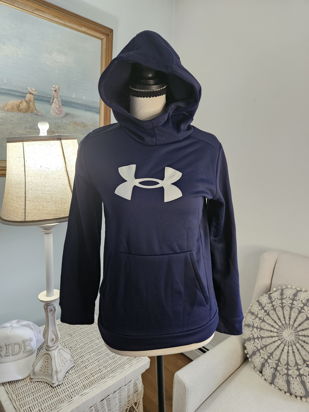 Under Armour Boy's Navy Hooded Pullover Jacket